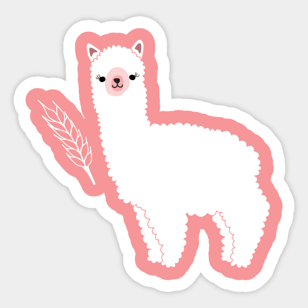 The Alpacas II Sticker by littleoddforest